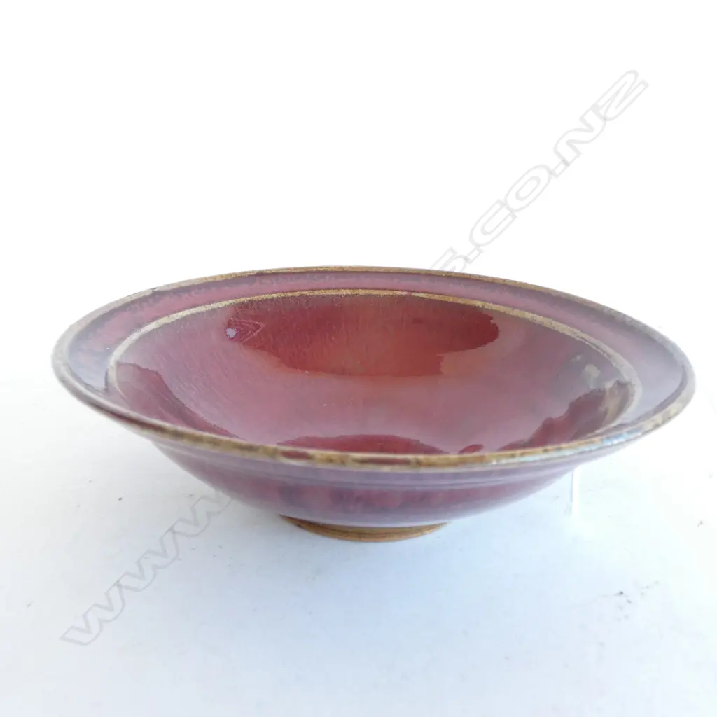 CHINESE RED GLAZE BOWL 150mm dia Image 1++