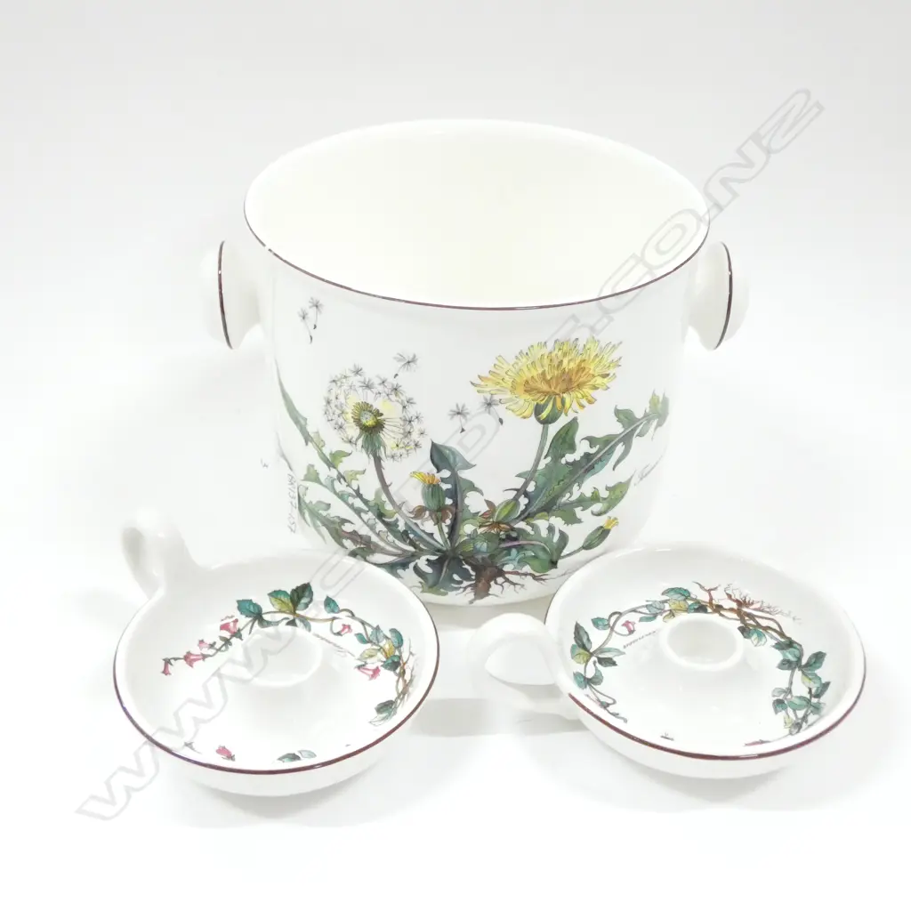 VILLEROY & BOCH BOTANICA - LG ICE BUCKET (175 X 160MM) & 2 CANDLE HOLDERS Image 1++