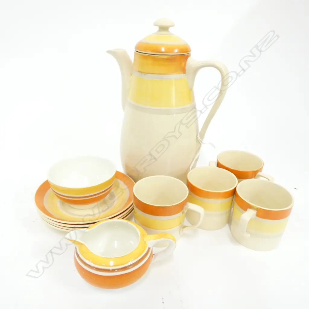 SUSIE COOPER ART DECO COFFEE SETS SOME FAULTS H 220 MM Image 1++