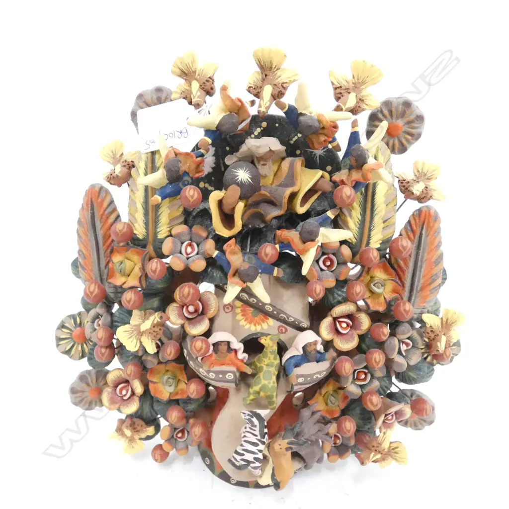MEXICAN POTTERY NOAHS ARK H.260mm Image 1++