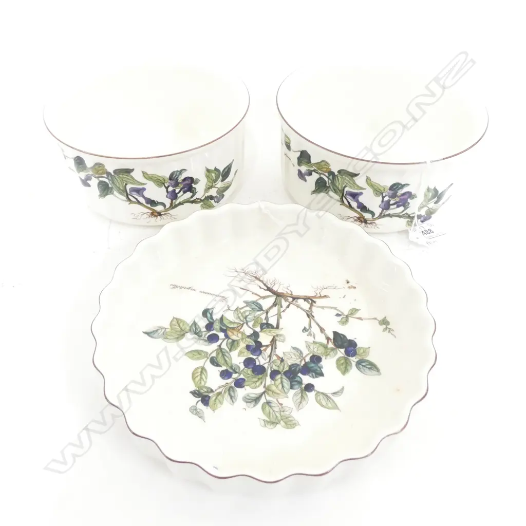 PR VILLEROY & BOCH BOTANICA SOUFFLE DISHES (DIA 165MM) & QUICHE DISH (DIA 210MM) Image 1++