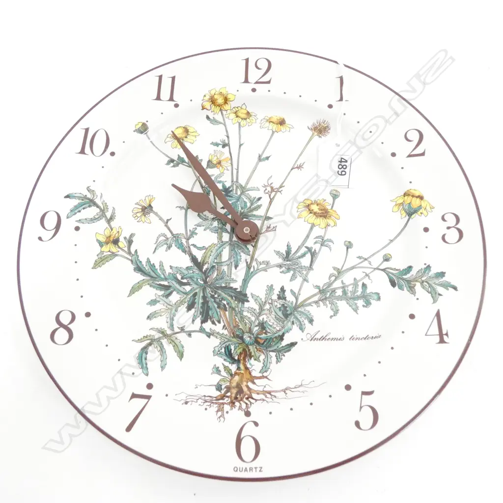 VILLEROY & BOCH BOTANICA PLATE WALL CLOCK DIA 265MM (BATTERY REQUIRED) Image 1++