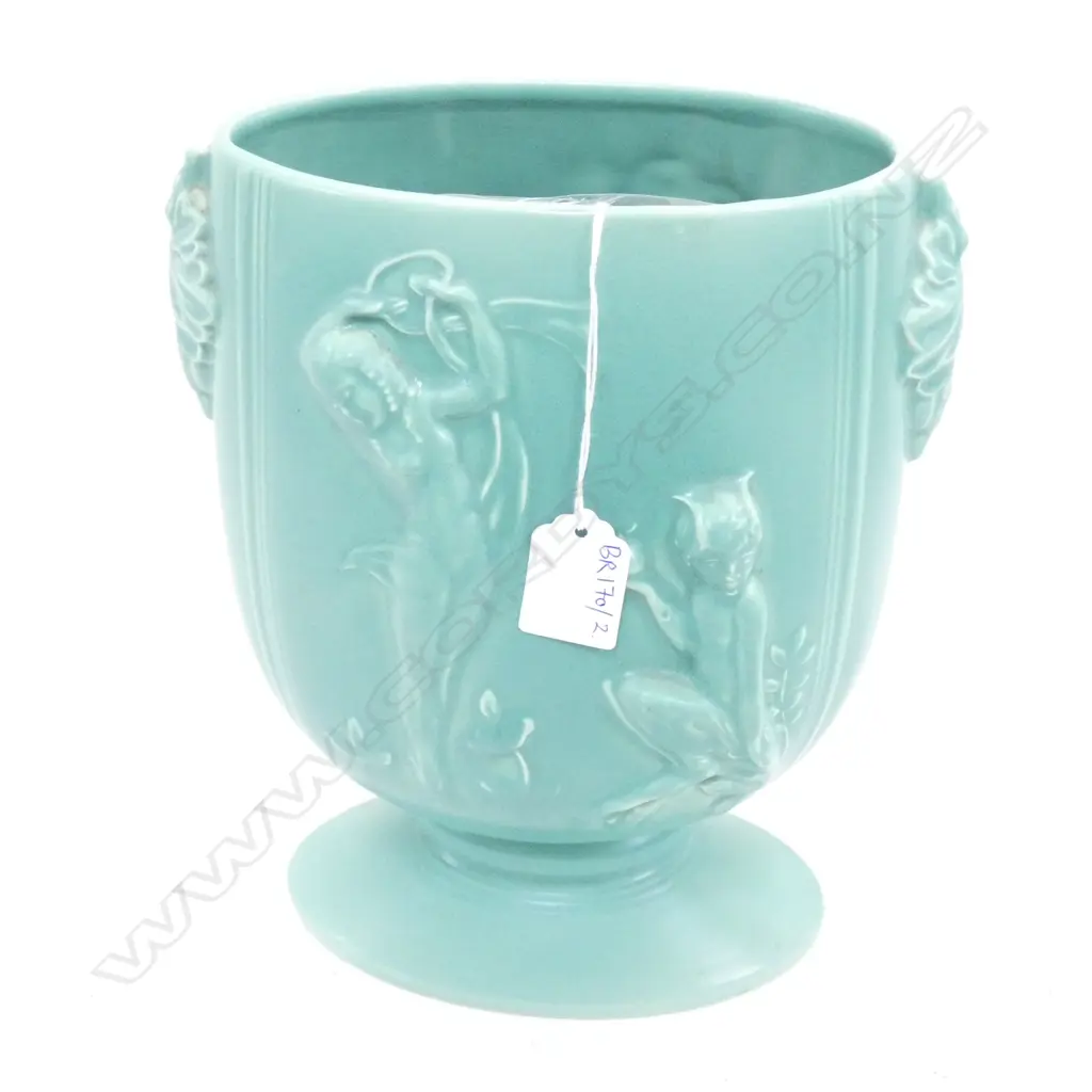 BESWICK GREEN VASE H.260mm Image 1++