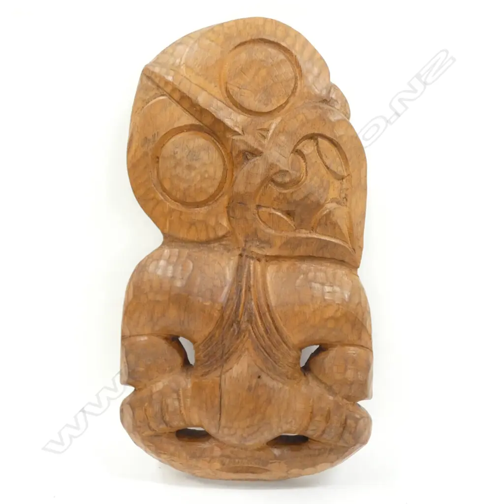 XL HAND CARVED WOODEN TIKI OF GOOD CLASSIC FORM.515mm Image 1++