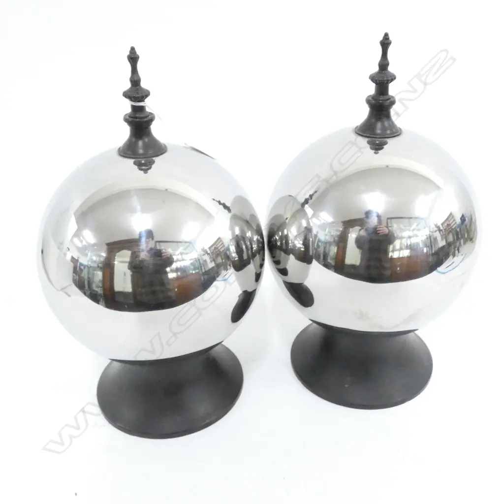 PR CONTEMPORARY SILVER BAUBLES H.340mm Image 1++