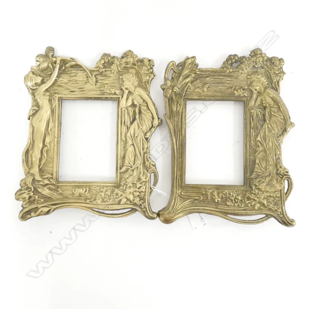 PR ART NOUVEAU STYLE BRASS FRAMES 270x220mm Image 1++