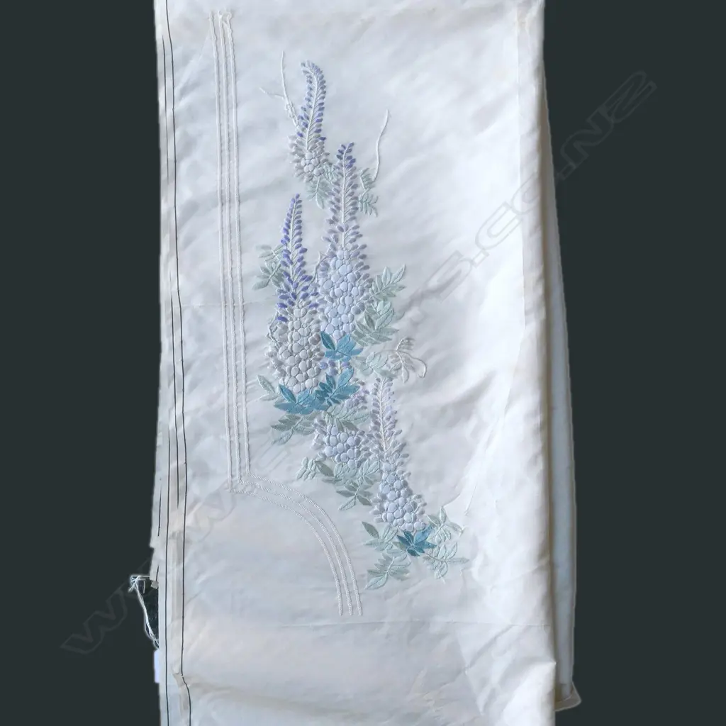 ENGLISH FINE EMBROIDERED FABRIC PANEL POSSIBLY LIBERTY Image 1++