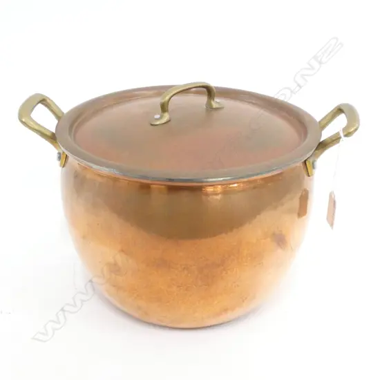 RUFFONI ITALY HAND BEATEN COPPER 8QT POT 250mm dia
