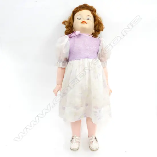 TALL VINTAGE PLASTIC DOLL H 870 MM