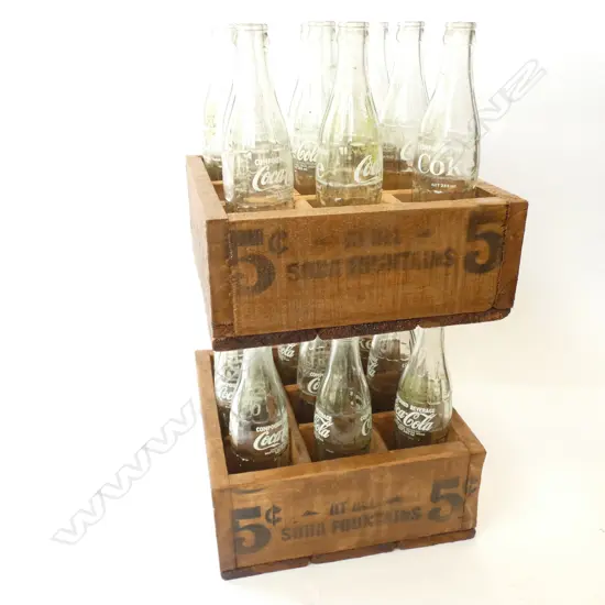 2 COKE CRATES 
