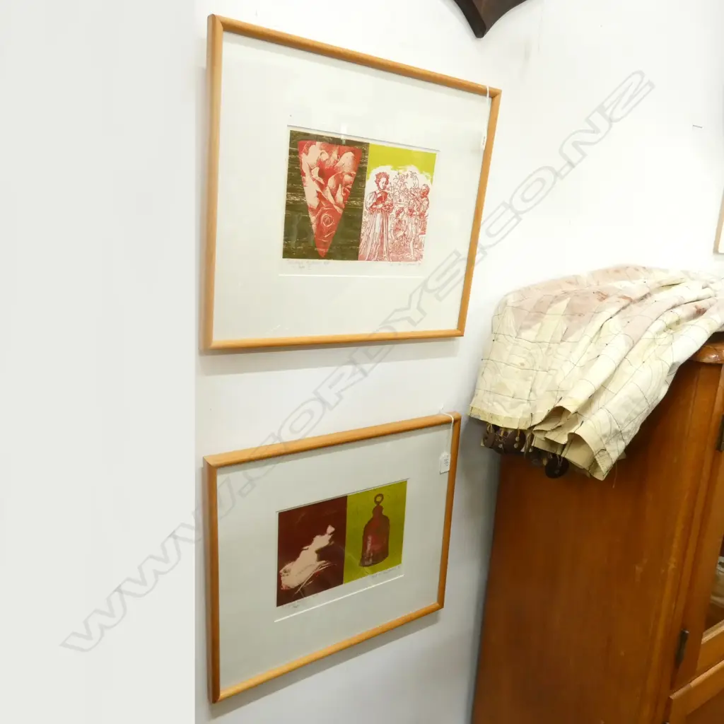 2 CAROLE SHEPHERD PRINTS; TROUBLED HISTORIES III & IV ARTIST PROOF 190x250mm Image 1++