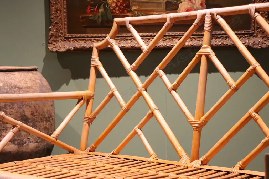 BAMBOO CHINOISERIE CHIPPENDALE STYLE DOUBLE SETTEE Image 1++