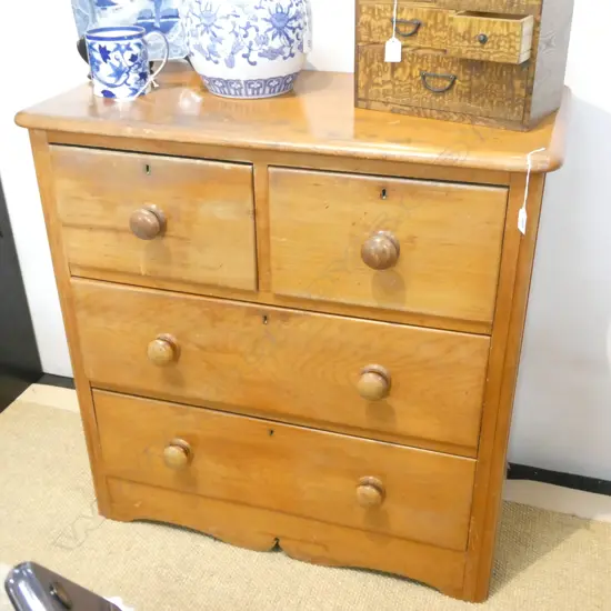 4 DRAWER KAURI CHEST...