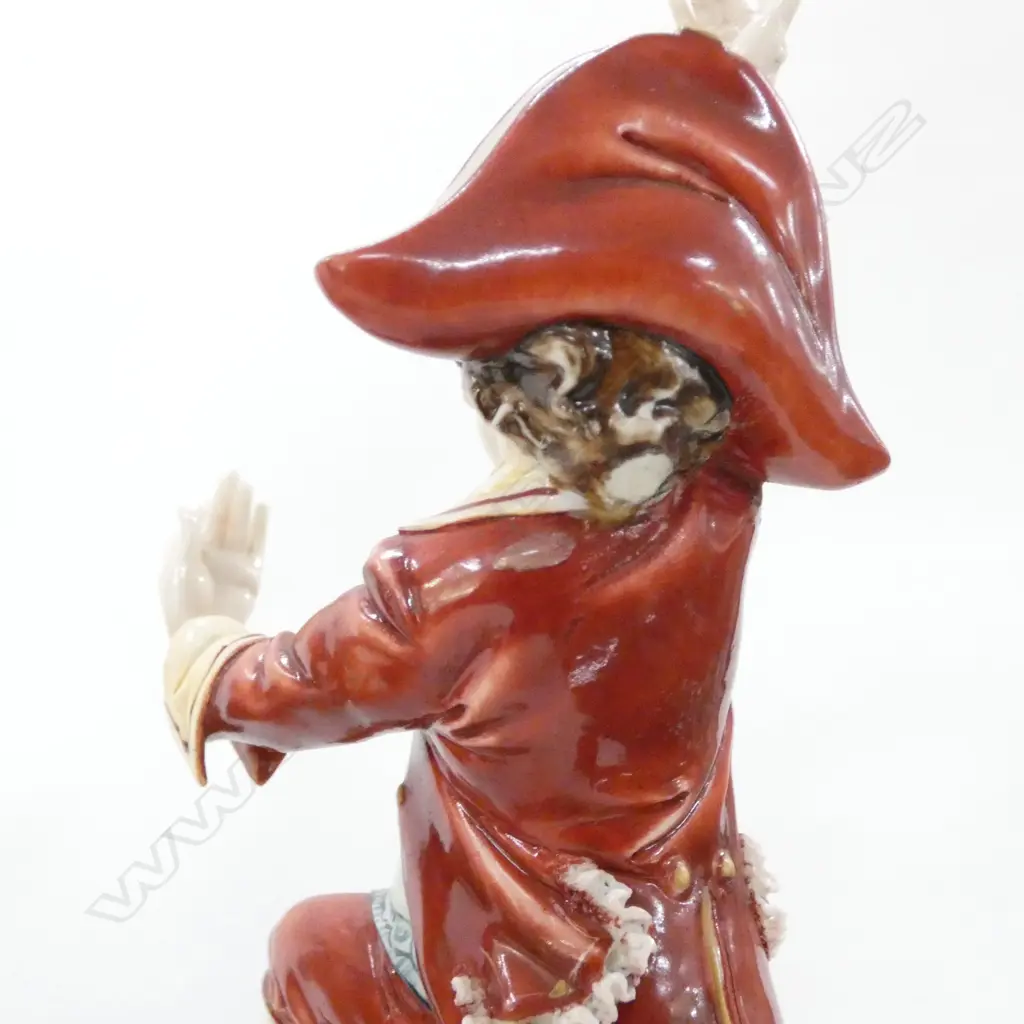 3 FIGURINES; BOY & GIRL ON SWING, R/DOULTON 'BUNNYBANK' AF & RED BOY AF Image 1++