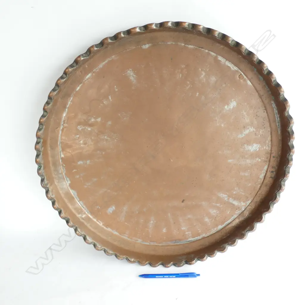 COPPER TRAY 540mm dia Image 1++