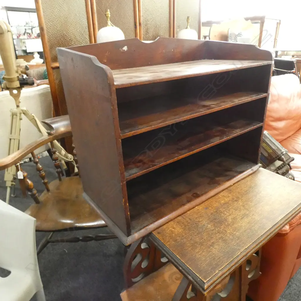 SMALL COLONIAL KAURI LETTER RACK... Image 1++