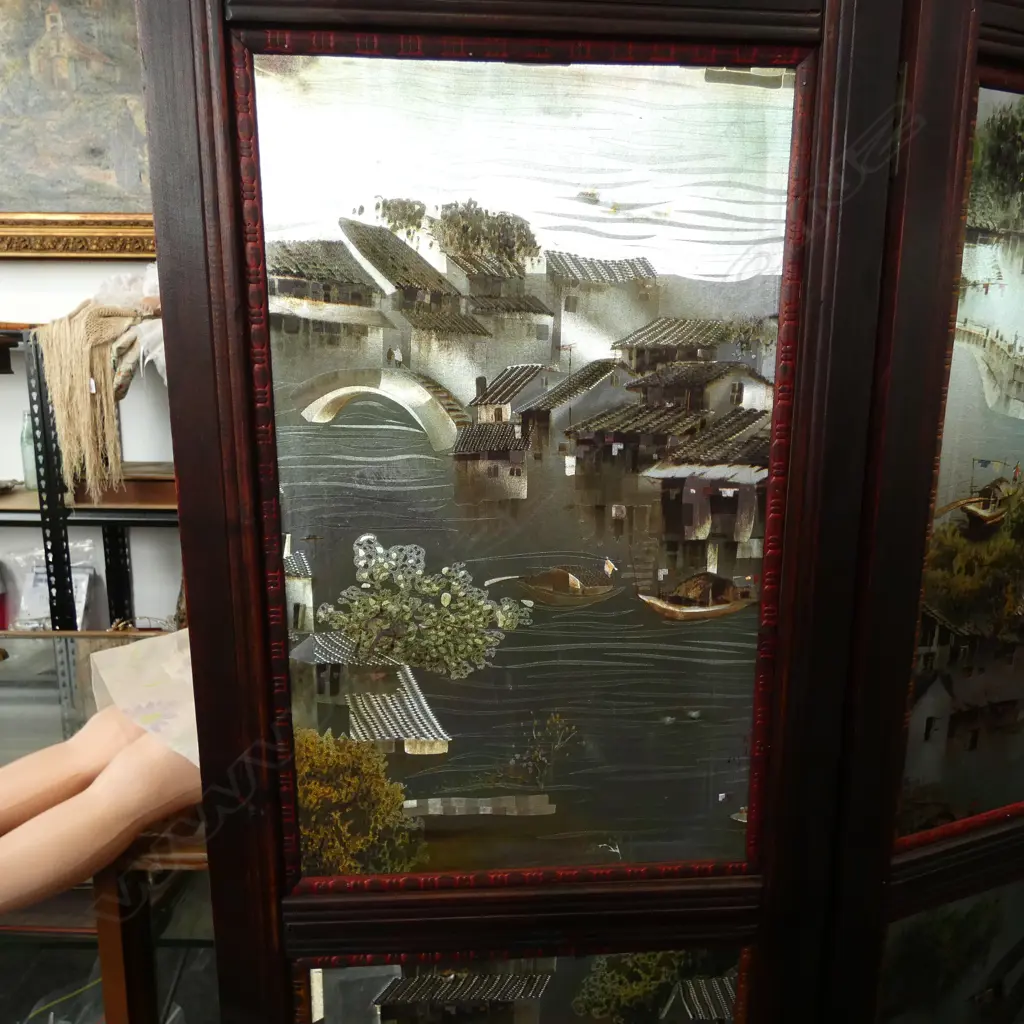 4 PANEL ORIENTAL DIVIDER SCREEN H.1800mm Image 1++