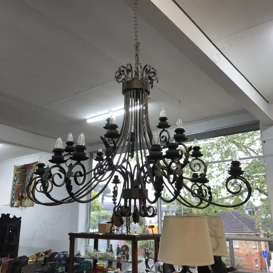 LGE METAL CHANDELIER MULTI BRANCH 21 LIGHT