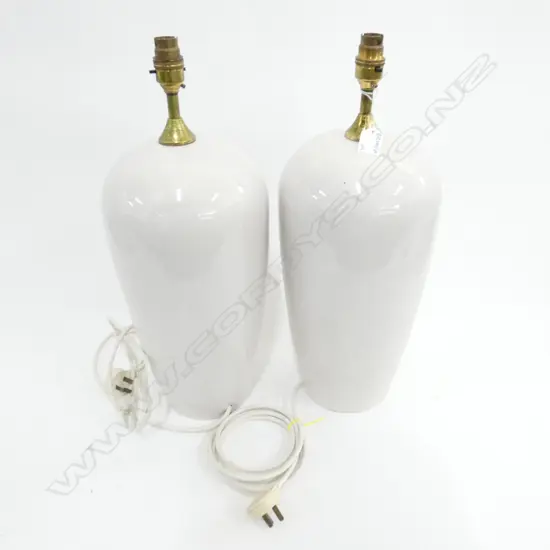 PR WHITE CRACKLE GLAZE LAMPS H.500mm