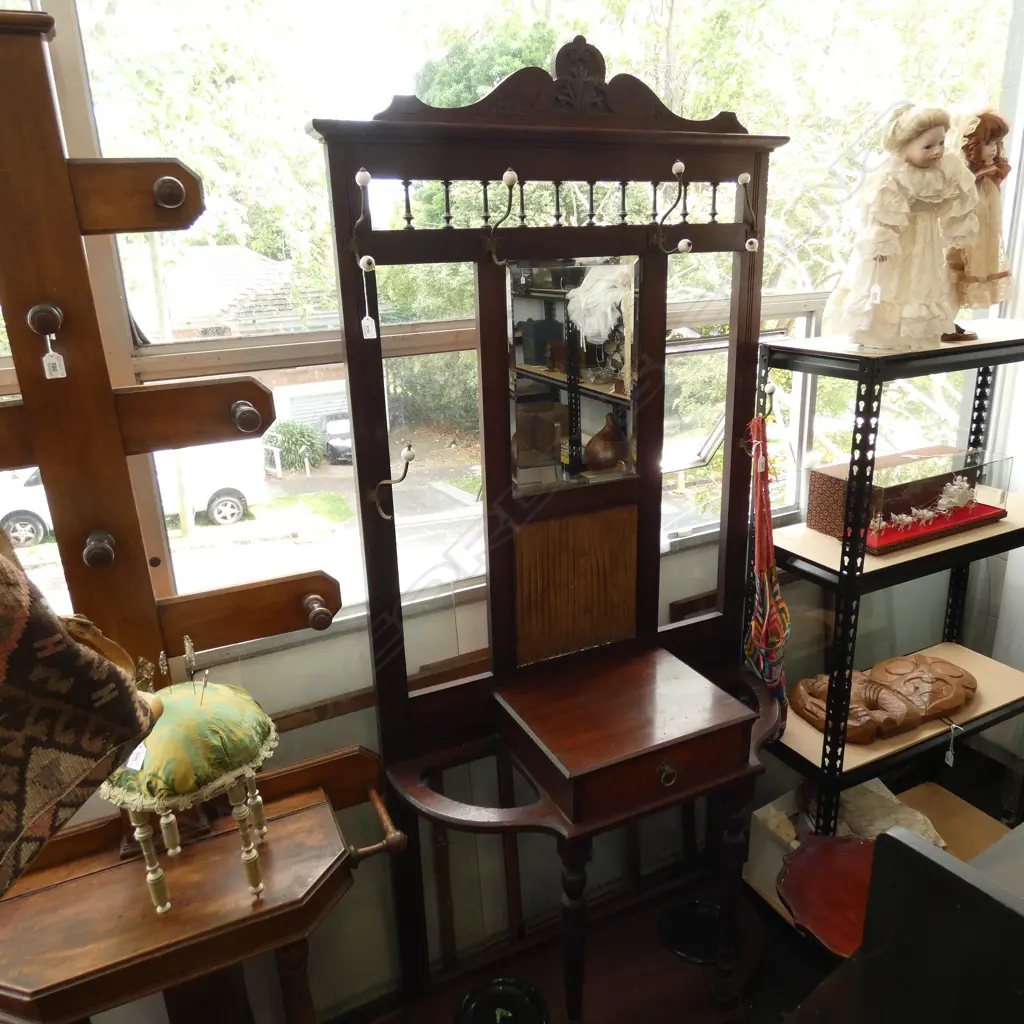 EDWARDIAN COAT RACK / HAT STAND... Image 1++