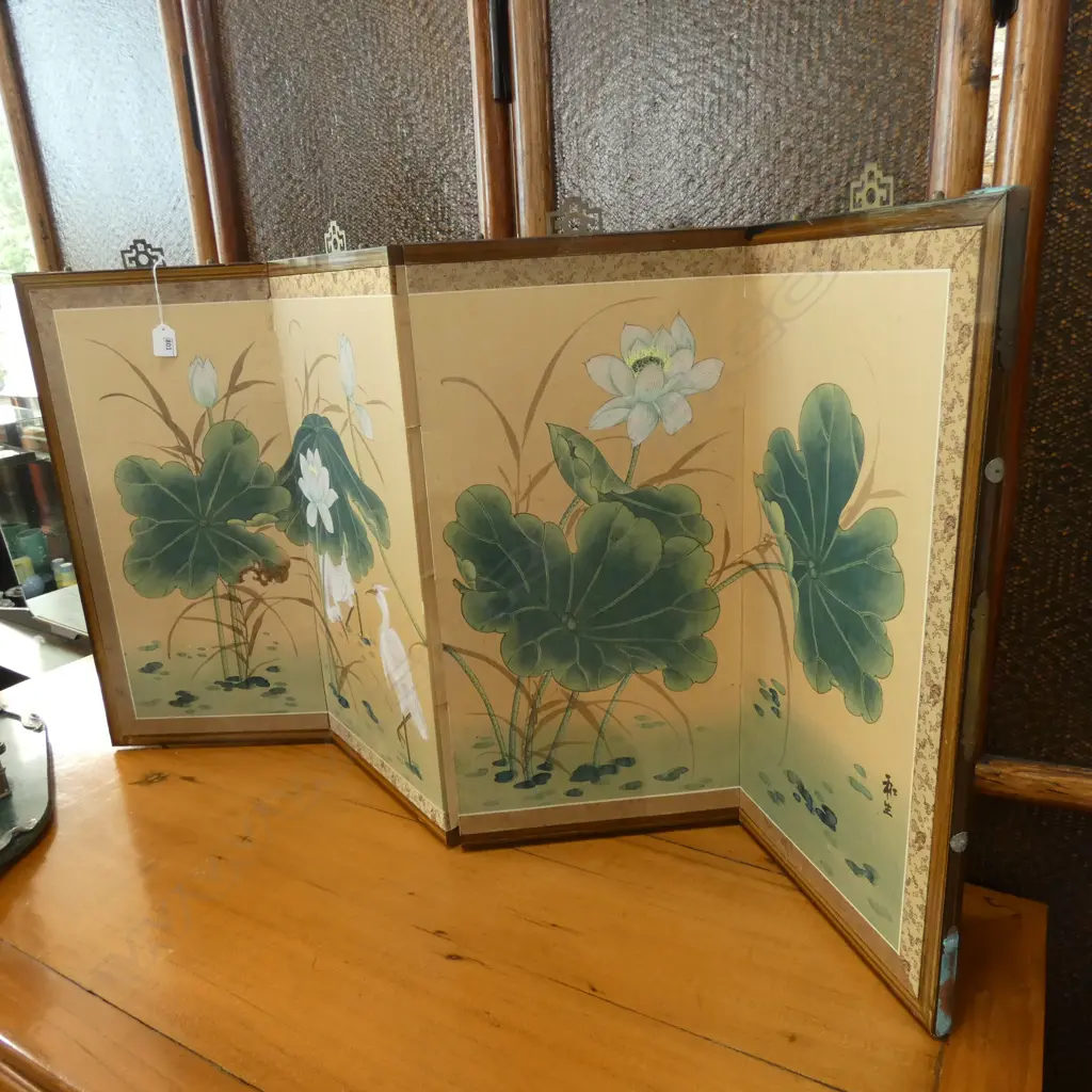 4 PANEL ORIENTAL SCREEN H.605mm Image 1++
