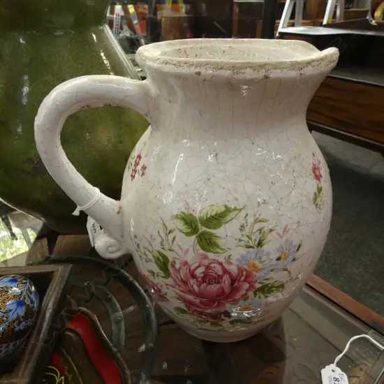 2 LARGE CERAMIC JUGS H. 330mm