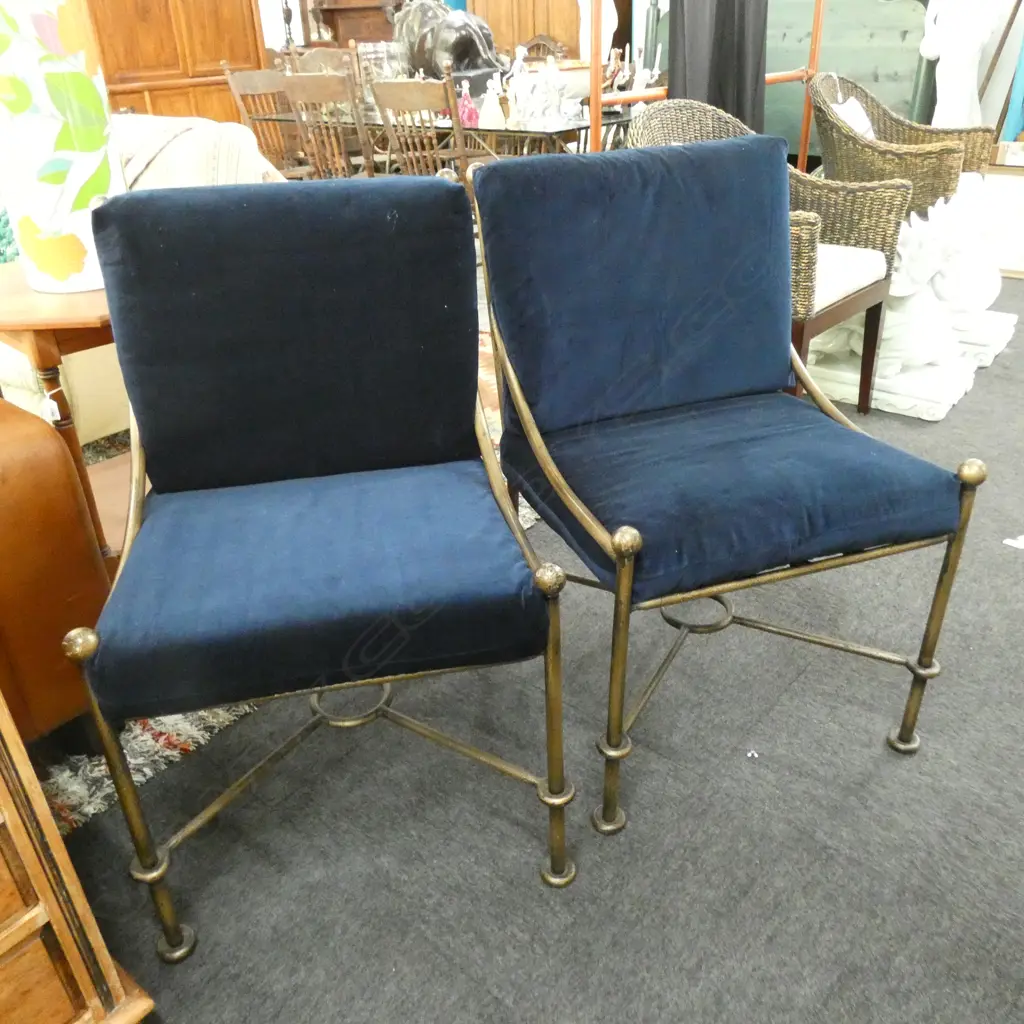 PR UPHOLSTED LE FORGE STYLE CHAIRS  Image 1++