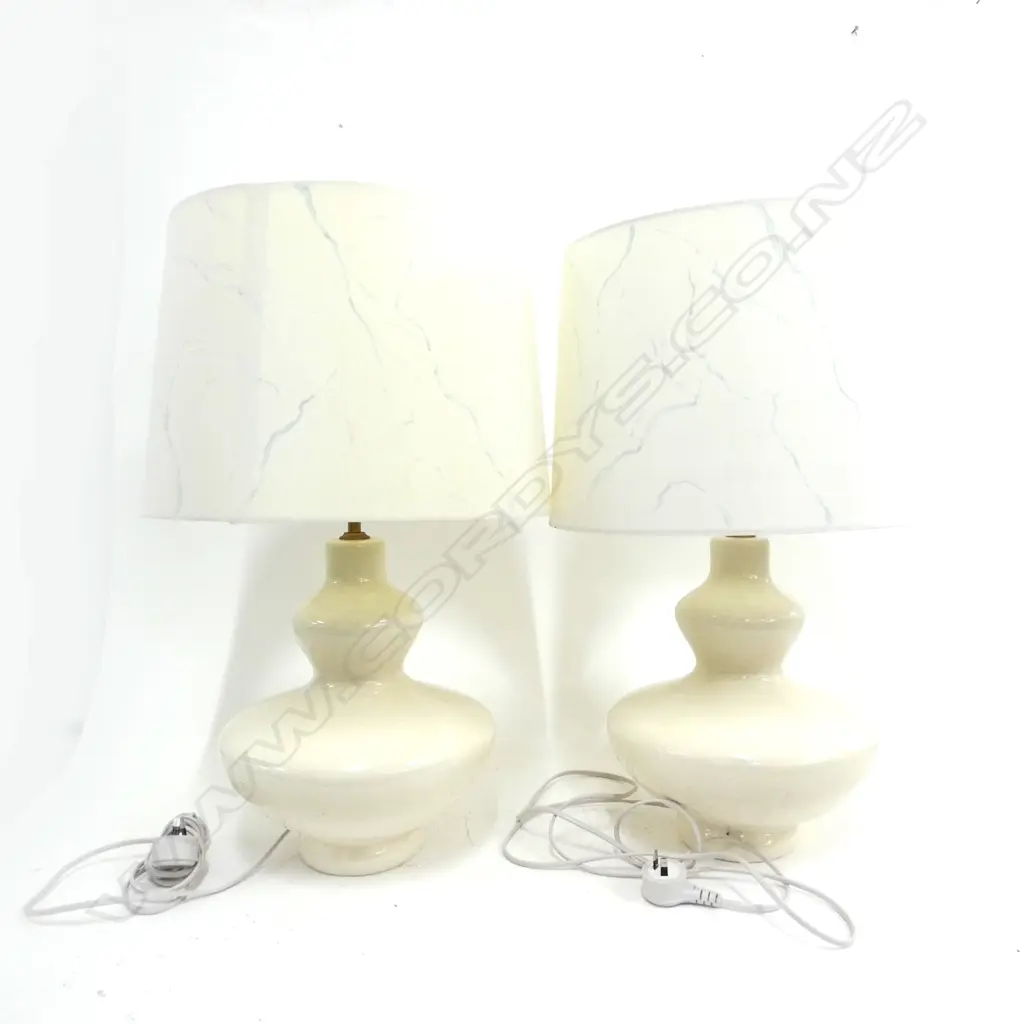 PR CONTEMPORARY WHITE STEINER CERAMIC LAMPS H.610mm Image 1++