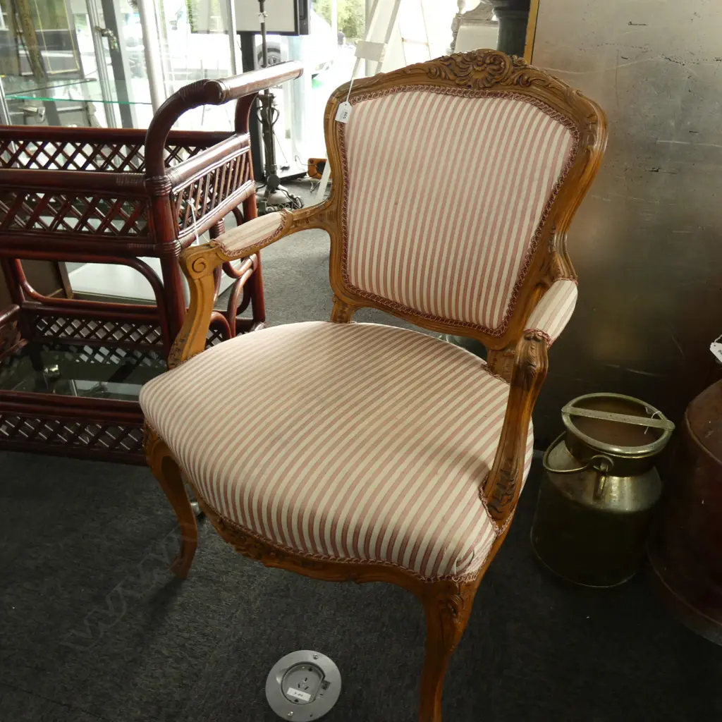 FRENCH STYLE OPEN ELBOW ARMCHAIR Image 1++