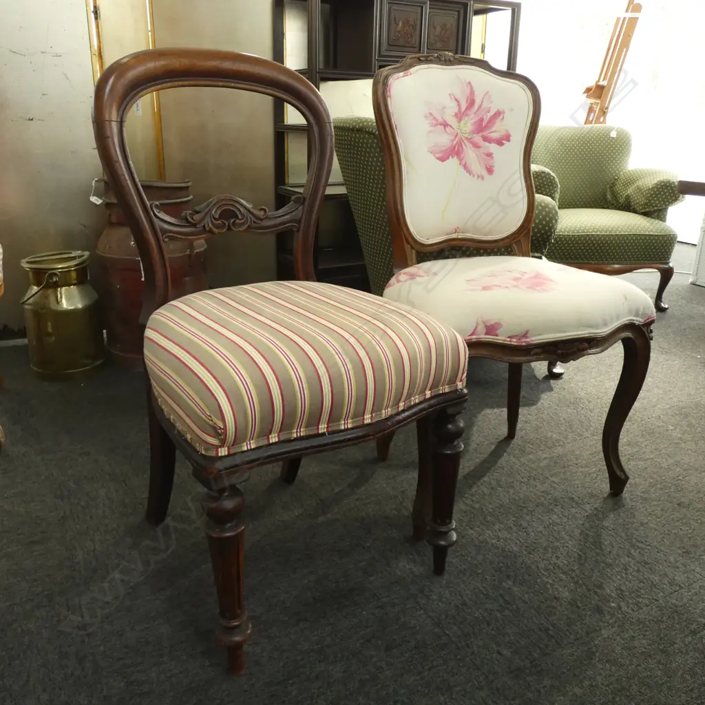 TWO BALLOON BACK CHAIRS Image 1++