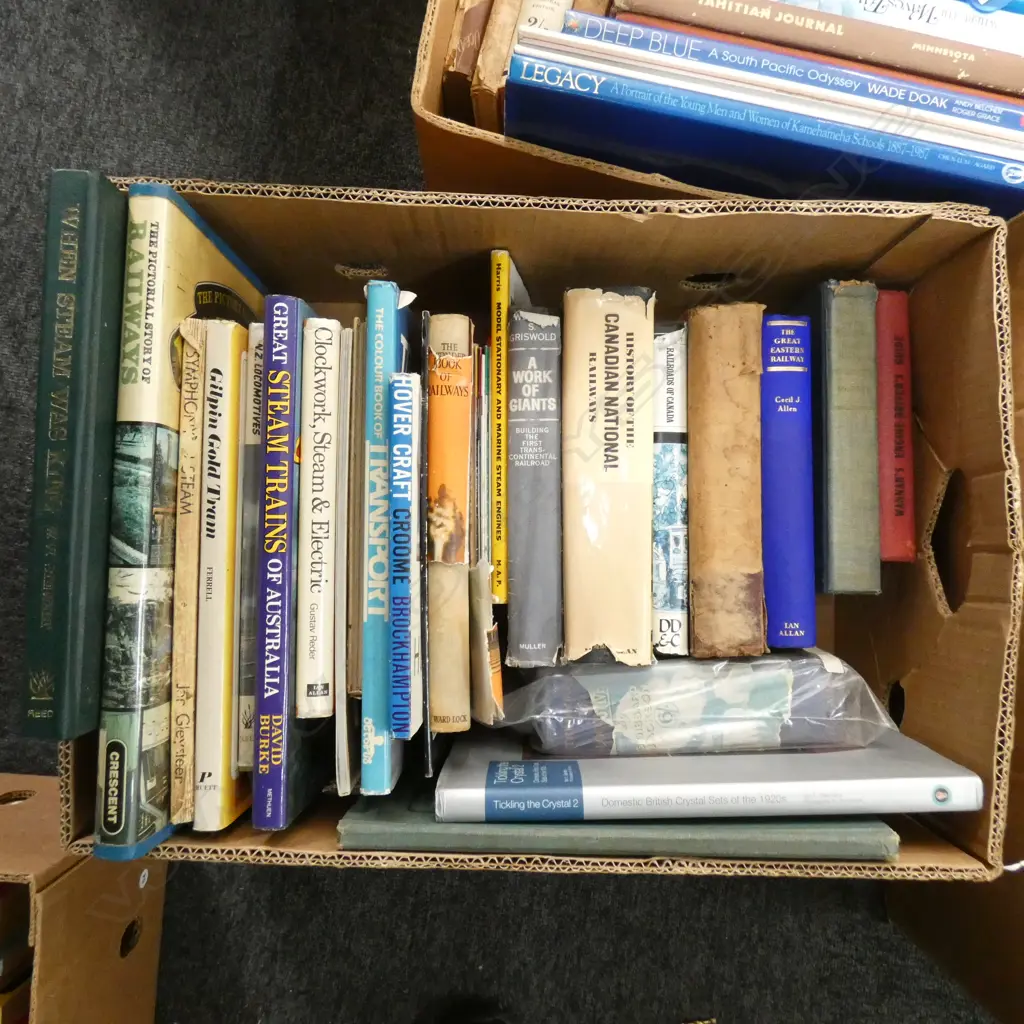 BOX OF BOOKS - RAIL HISTORIES Image 1++