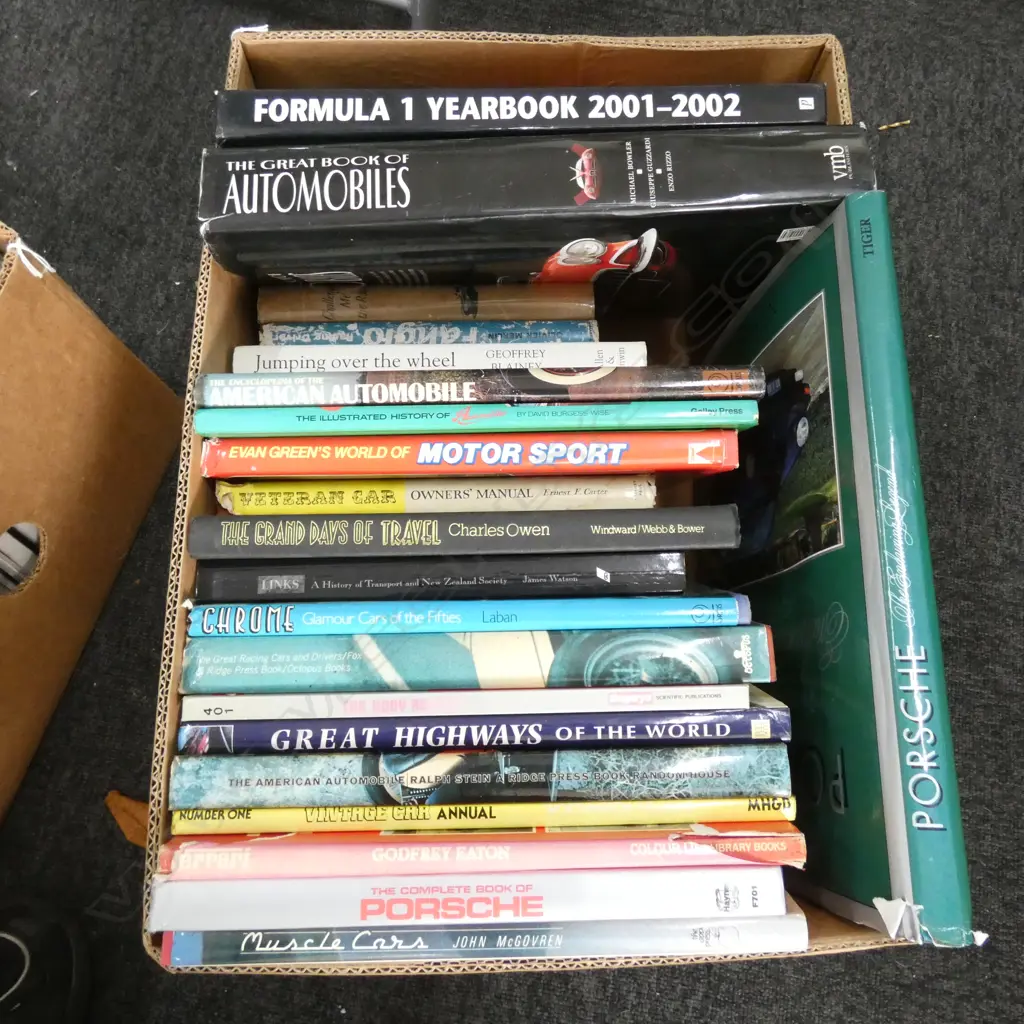 BOX OF BOOKS - CARS & RACING Image 1++