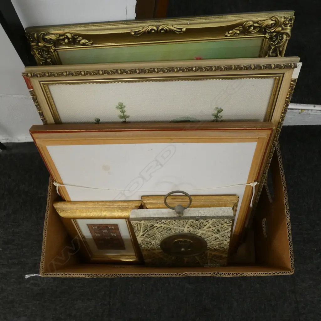 BOX LOT ASST. ARTWORKS ETC Image 1++