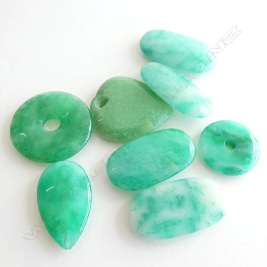 8 JADEITE PENDANTS Image 1++