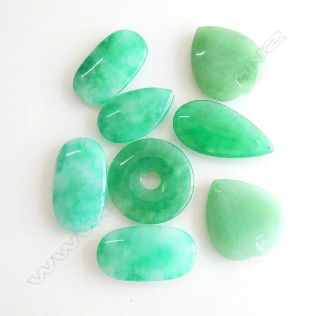 8 JADEITE PENDANTS Image 1++