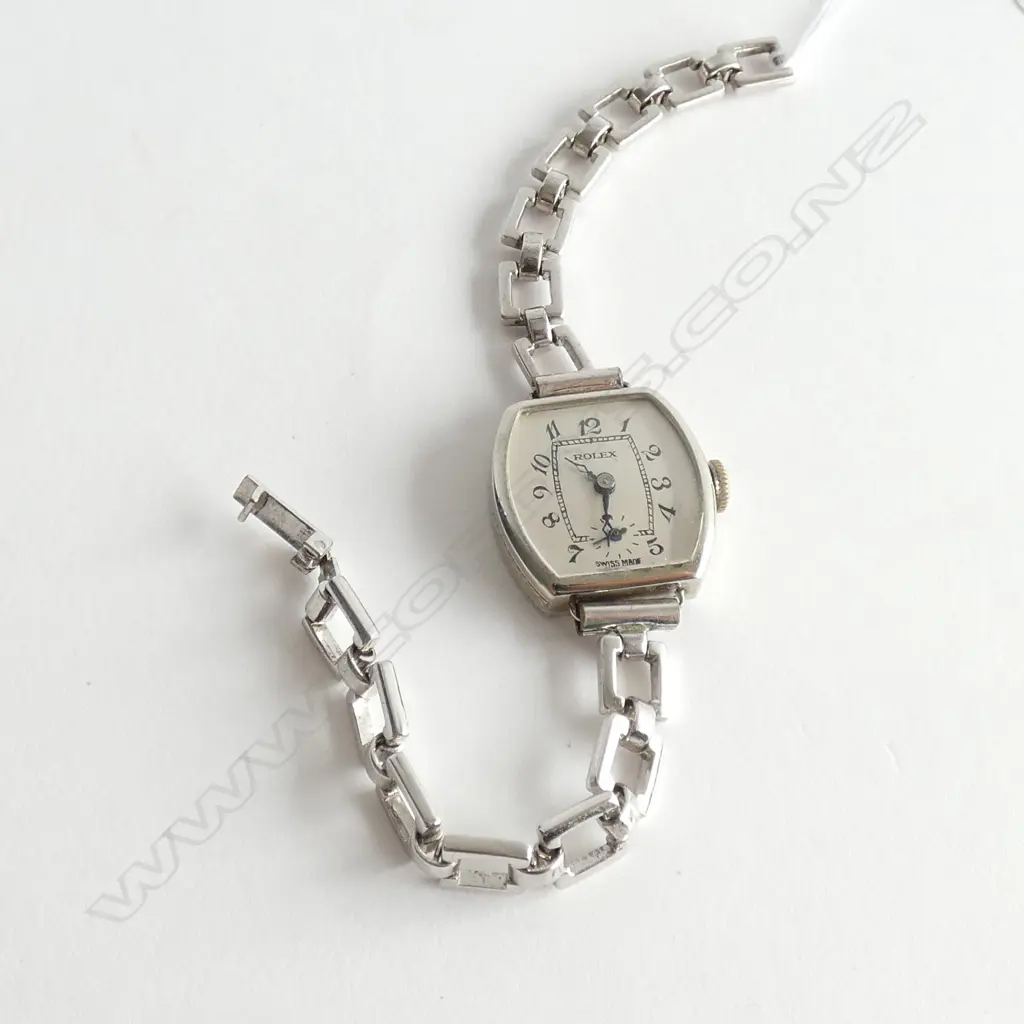 (19122) ROLEX 18CT WHITE GOLD WRISTWATCH C1940 Image 1++