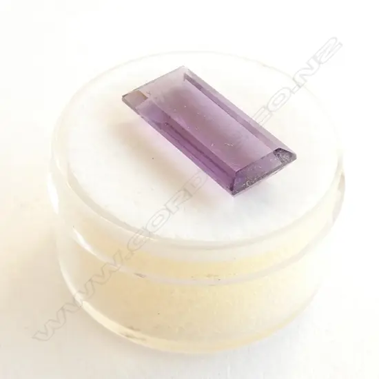5.8CT RECTANGULAR PURPLE AMETHYST 