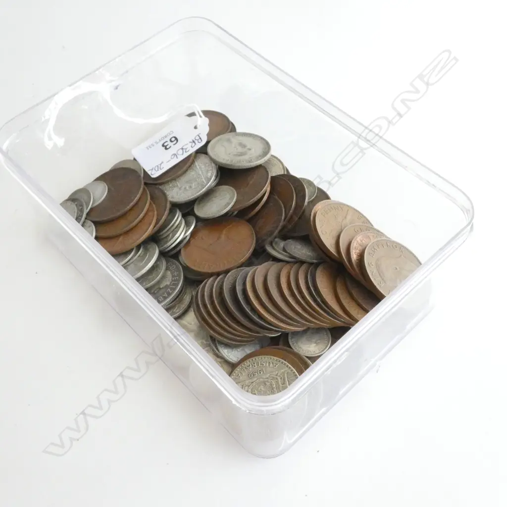 BAG PRE DECIMAL NZ COINS Image 1++