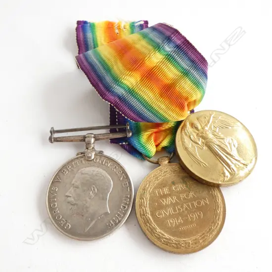 3 WWI MEDALS; 2 VICTORY & 1 BRITISH WAR