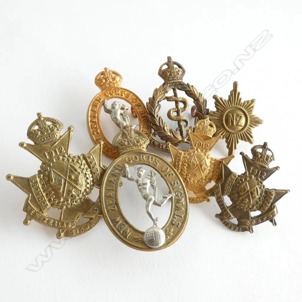 7 ASST. WAR BADGES; MEDICAL, SIGNAL CORPS ETC Image 1++