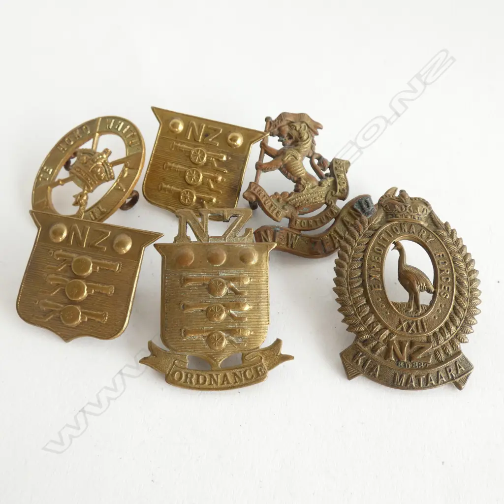 6 NZ WAR MEDALS; 3X ORDNANCE + 3 OTHERS Image 1++