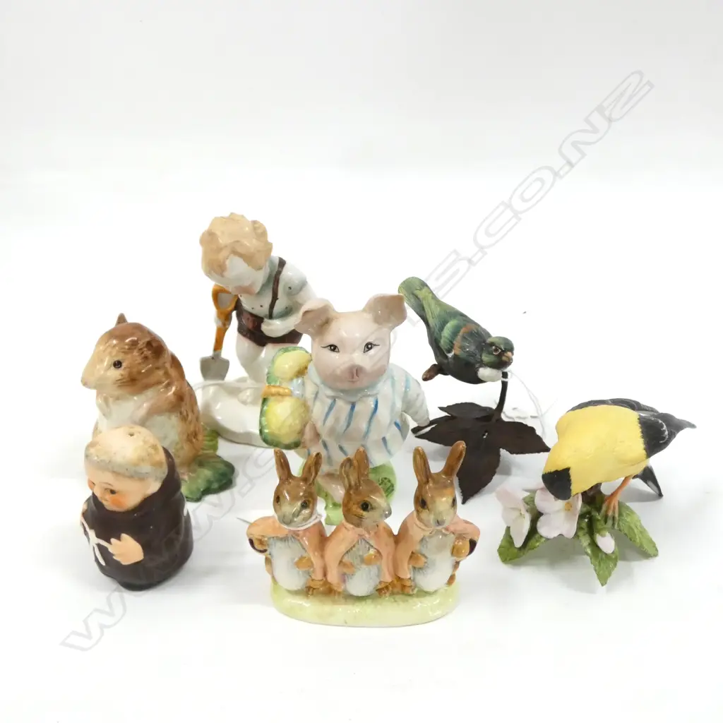 3 BESWICK BEATRIX POTTER FIGURINES + 4 OTHERS Image 1++