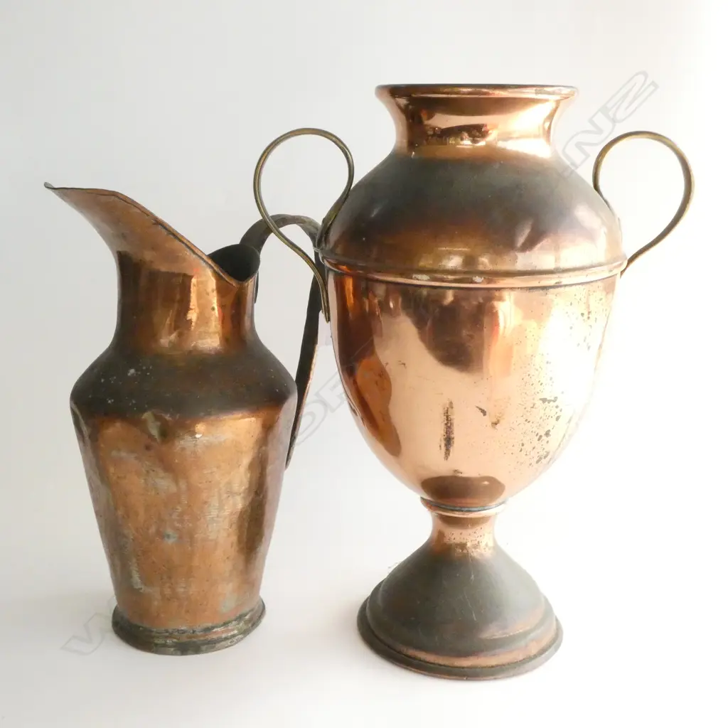 COPPER JUG AND COPPER URN Image 1++