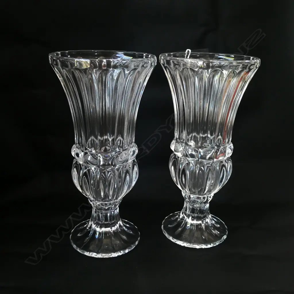 PR PRESSED GLASS VASES H. 290mm Image 1++