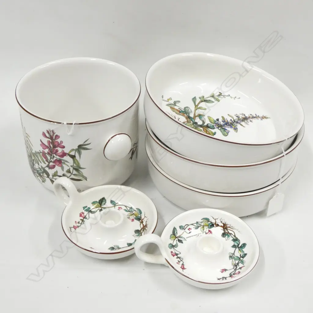 VILLEROY & BOCH BOTANICA 3 BOWLS (DIA 205MM) 2 CANDLE HOLDERS & ICE BUCKET (DIA 155MM) Image 1++