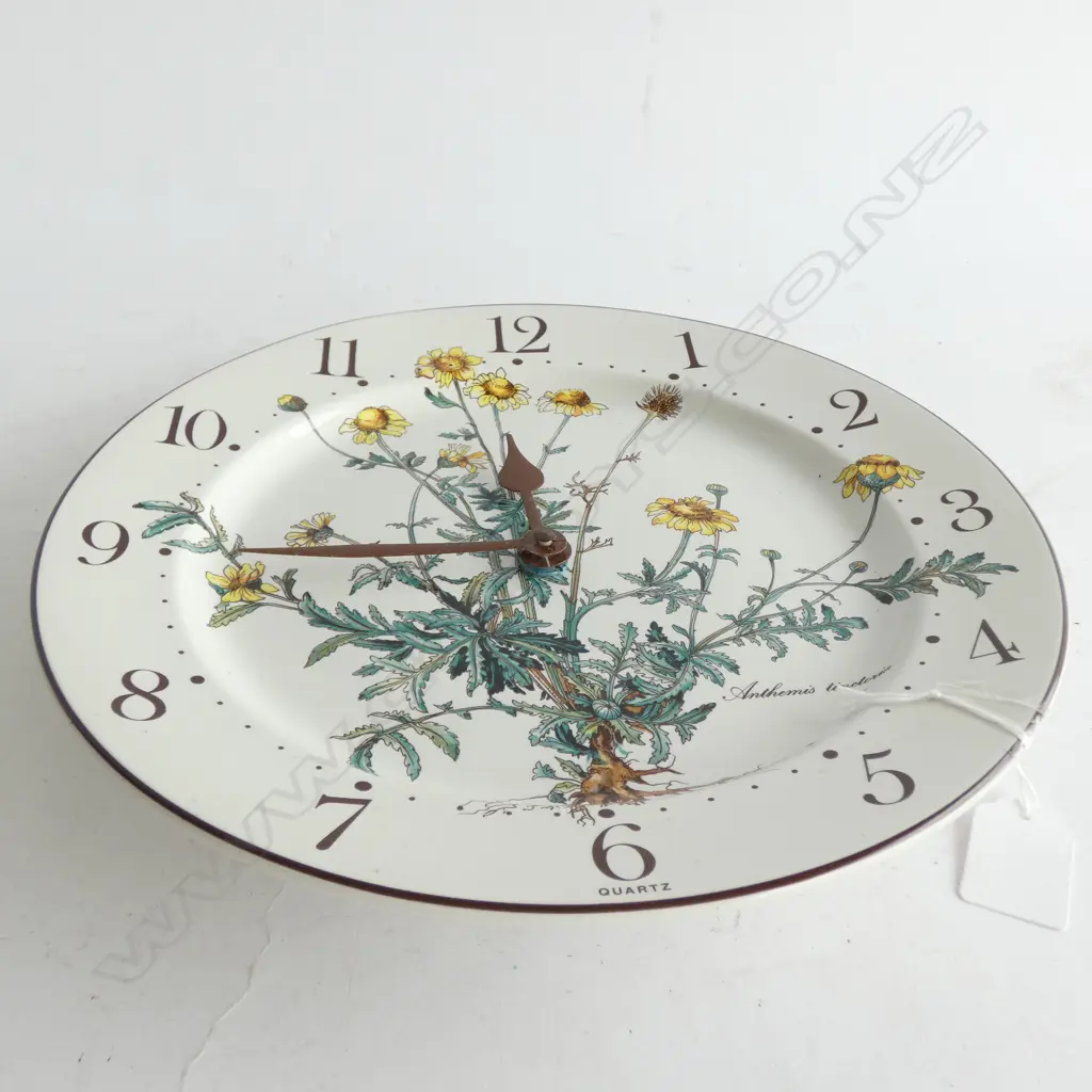 VILLEROY & BOCH BOTANICA PLATE WALL CLOCK DIA 265MM (BATTERY REQUIRED) Image 1++