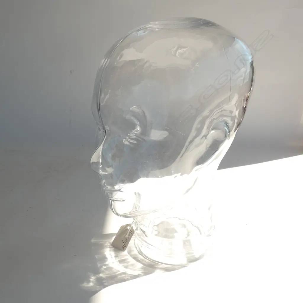 GLASS MANNEQUIN HEAD H.280mm Image 1++