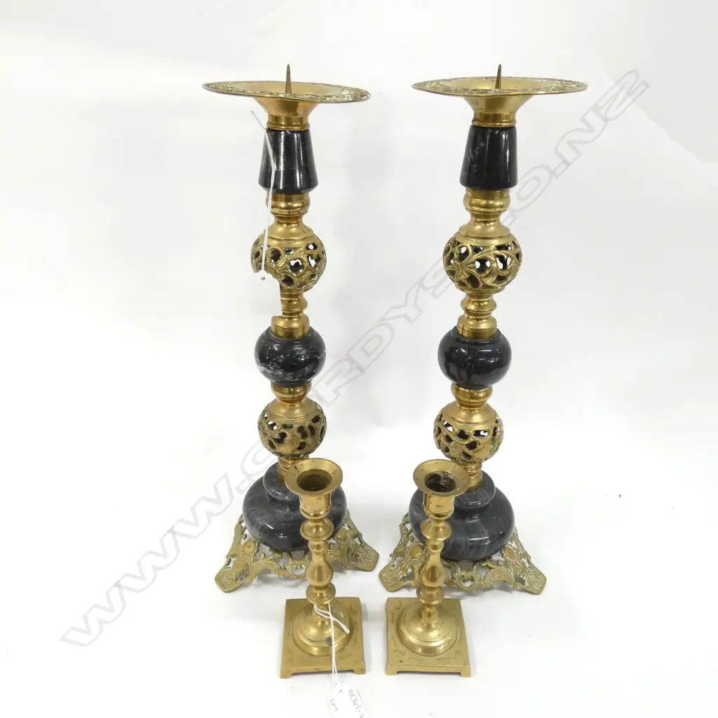 TWO PAIRS OF CANDLESTICKS Image 1++
