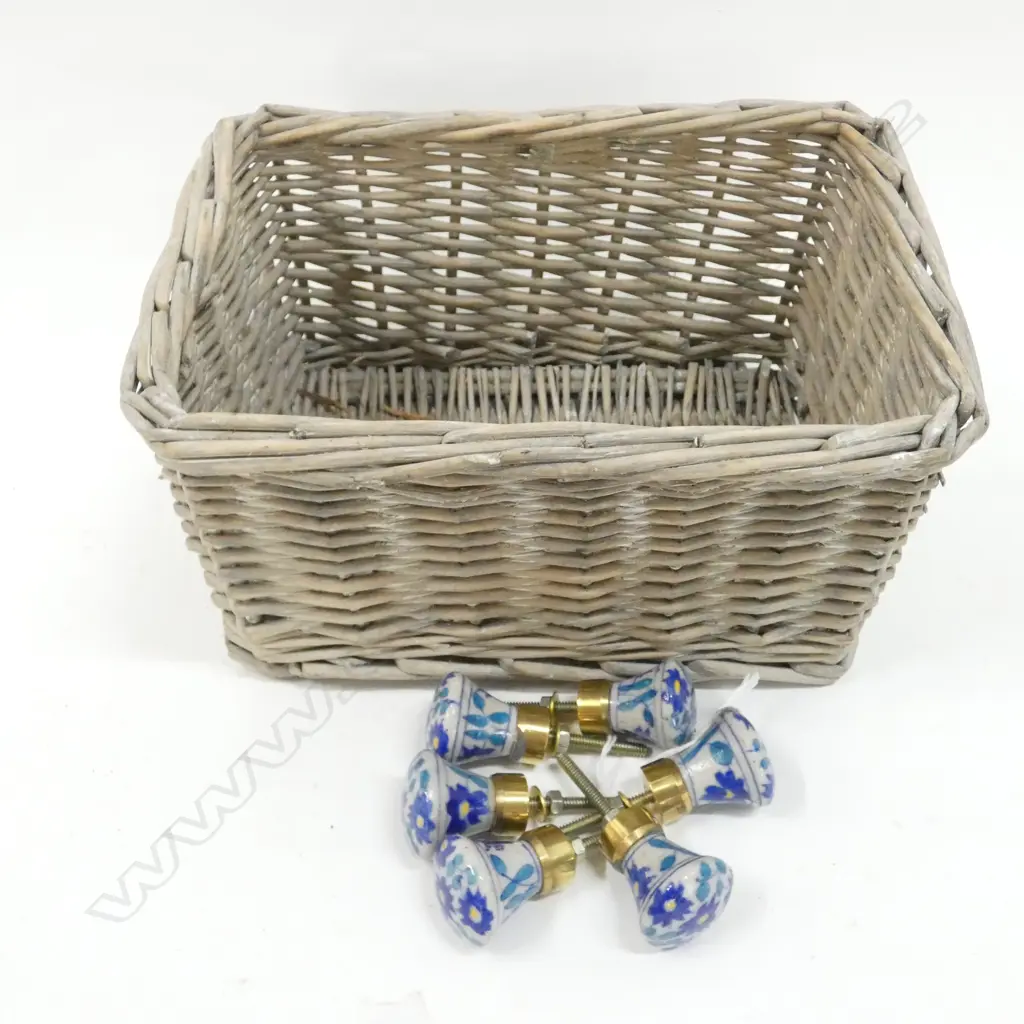 6 HAND PAINTED PERSIAN DRAWER HANDLES L 350 MM Image 1++
