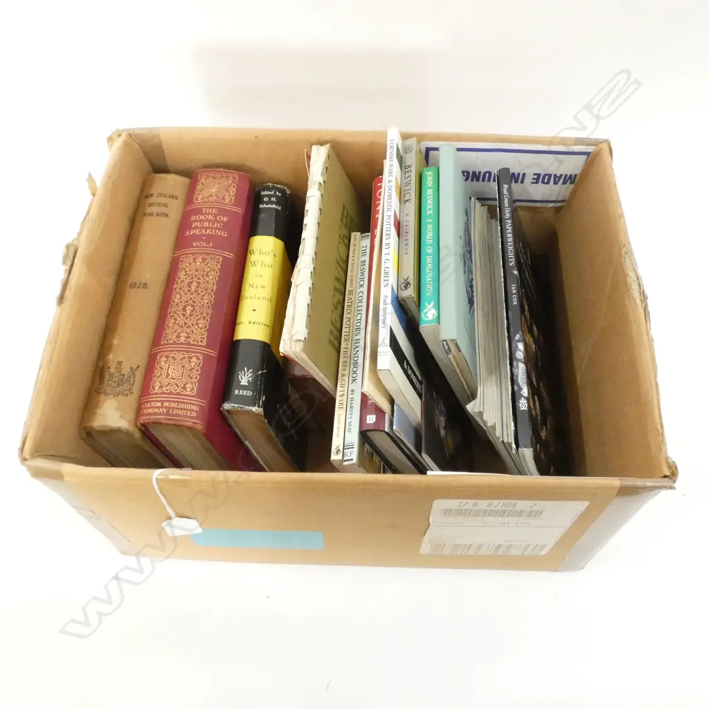BOX OF REFERENCE BOOKS - DOULTON/DICTIONERIES/BESWICK ETC Image 1++